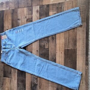 NWT Levis 505 Regular 100% Cotton Light Wash Straight Leg Jeans Sz 32/34 Men